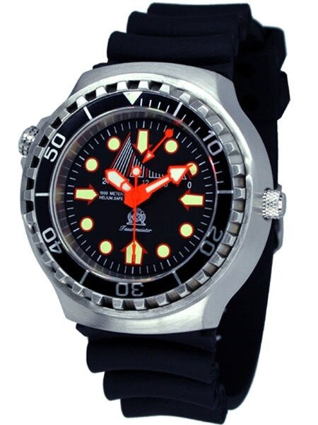 Tauchmeister T0249 GMT XL 1000m Dive Watch with Helium Release Valve