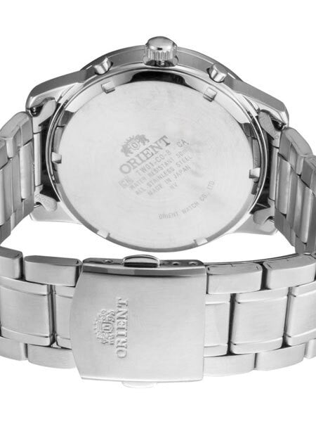Orient Quartz Chronograph with 60-Minute Stopwatch and 24-Hr Sub-Dial #TW01005W