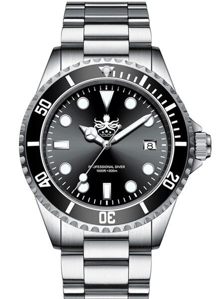 Phoibos 300 meter Swiss Quartz Dive Watch with Sapphire Crystal