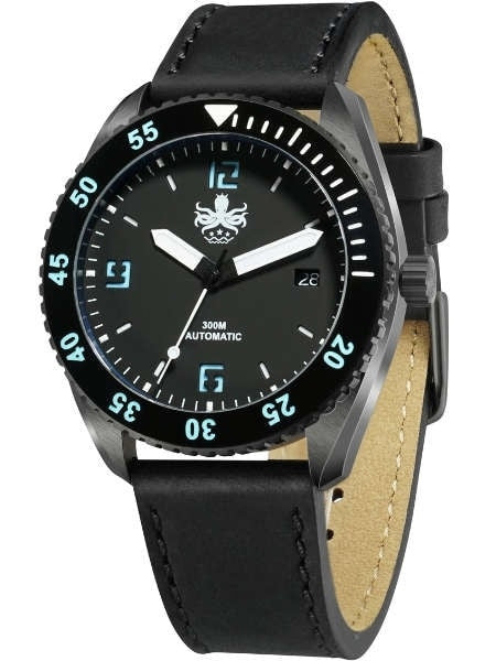 PHOIBOS Reef Master DLC 300-Meter Automatic Dive Watch with Double Dome AR Sapphire Crystal #PY015C