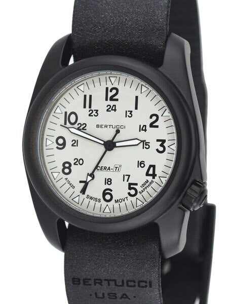 Bertucci A-2CT Cera-Tiâ¢ Ceramic Coated Titanium Field Watch with Swiss Quartz Movement #12137
