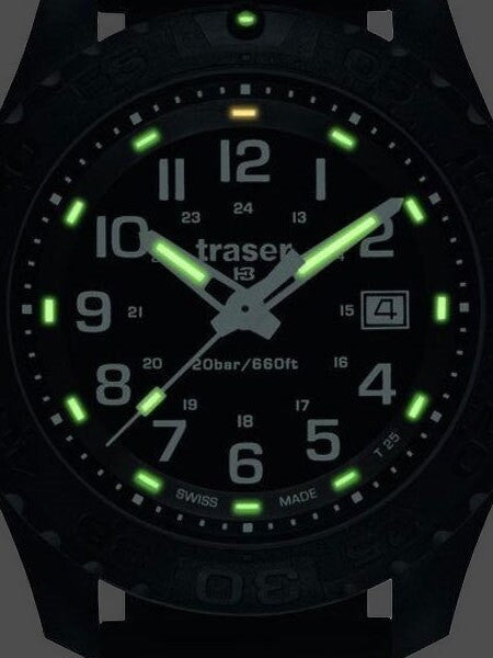 Traser Outdoor Pioneer Watch with Tritium Illumination and Rotating Black Bezel #107100