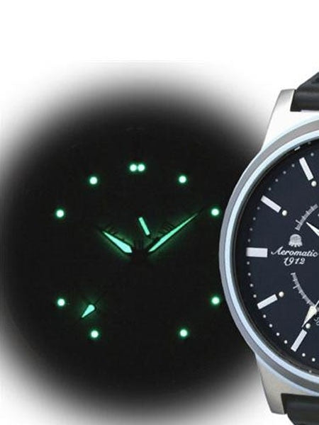 Aeromatic 1912 Classic Automatic Military Watch with Power Reserve Meter #A1360