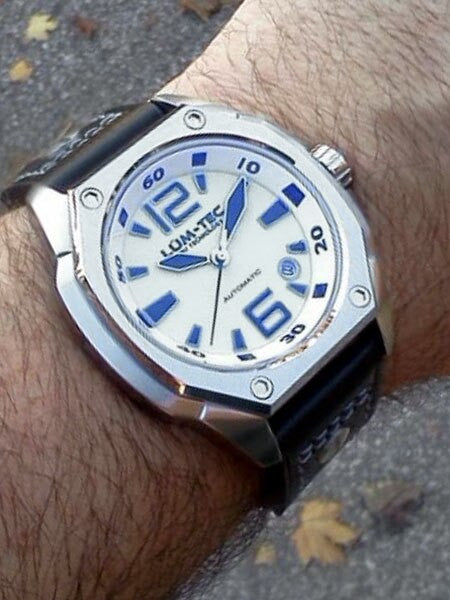 Lum-Tec 44mm V5 High-Beat Automatic Watch with Luminous Dial, AR Sapphire Crystal #V5