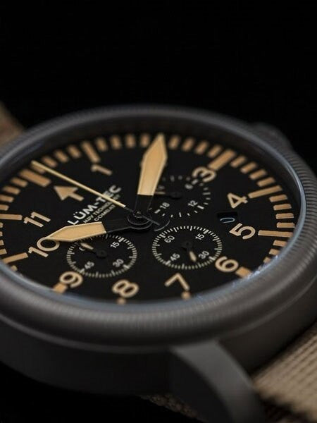 Lum-Tec Combat 44 Chronograph Watch with Double Curved Sapphire Crystal #Combat B44