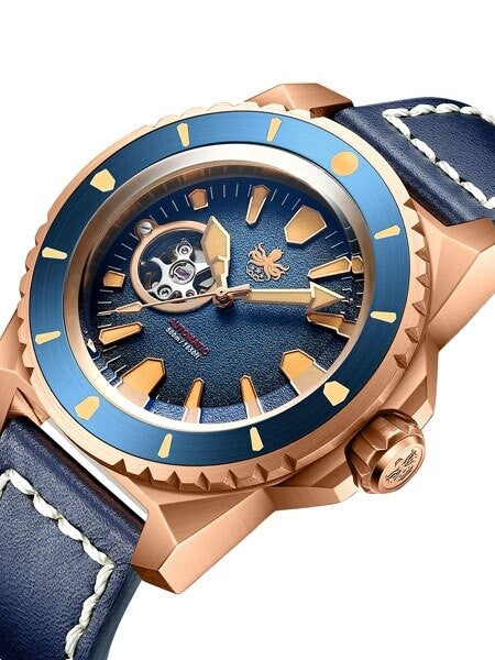 PHOIBOS Leviathan 500-Meter Automatic Dive Watch with Bronze Case, DD AR Sapphire Crystal #PY027B