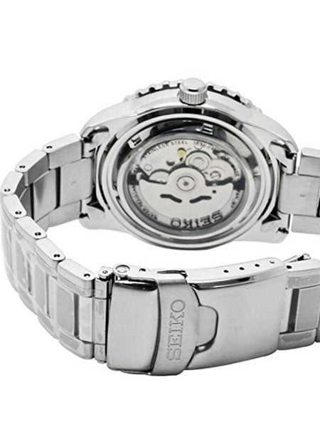 Seiko 5 Sports Automatic 24-Jewel Watch with Black Dial and SS Bracelet #SRPC57K1