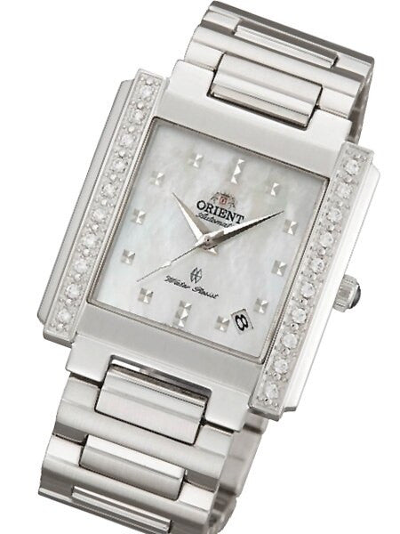 Orient Precious Women's Automatic Dress Watch with Sapphire Crystal and Sparkling Crystal Bezel #ERAN002W