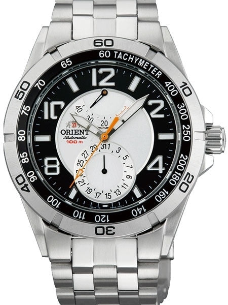 Planet Orient 21-Jewel Automatic with Power Reserve and Stainless Steel Bracelet #FM00001S