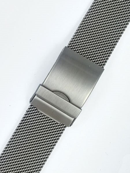 Vollmer Brushed Finish Mesh Bracelet with Adjustable Deployant Clasp #17012H7 (22mm)