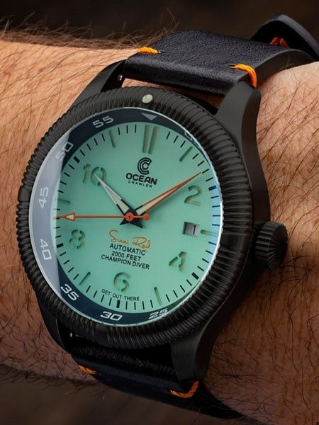 Ocean Crawler Champion Diver Swiss Automatic Watch with AR Sapphire Crystal #CD-230
