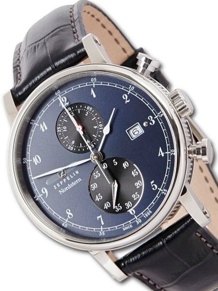Graf Zeppelin Nordstern Series Two-Eye Swiss Quartz Chronograph #7578-3