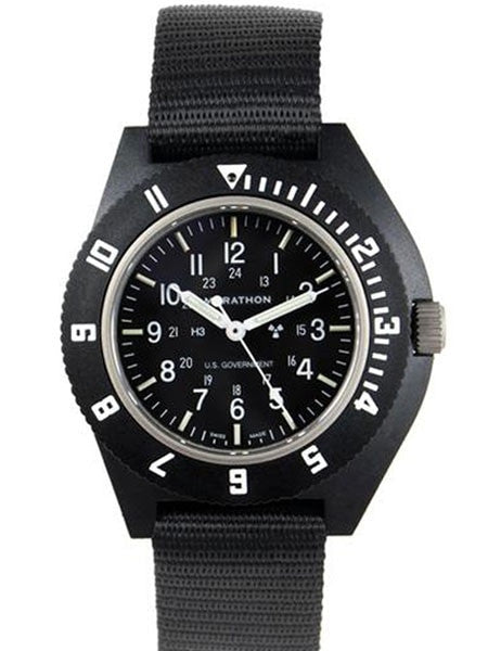 Marathon Swiss Made Quartz Military Navigator Pilot Watch with Tritium Illumination #WW194001