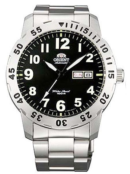 Orient Black Dial 21-Jewel Automatic Aviator Watch #FEM7A001B