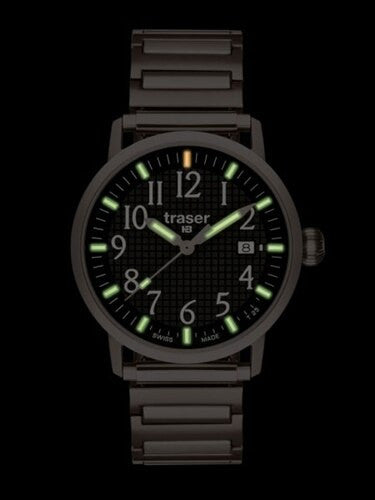 Traser Basic Black with Black Waffle Dial and Elastic Bracelet #T4102.240.A2.01