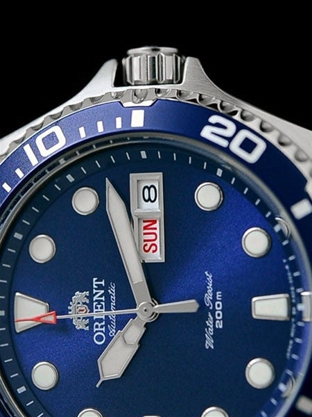 Orient Blue Dial Automatic Dive Watch with SS Bracelet #AA02005D
