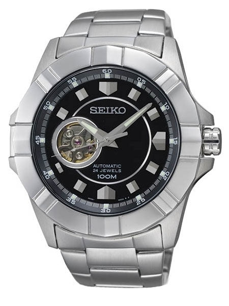 Seiko Premier Series Open Heart, Hand Windable Automatic Watch #SSA073K1