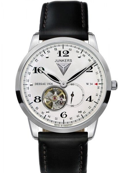 Junkers Dessau 1926 Flatline Automatic, Open-Heart Dress Watch #6360-4
