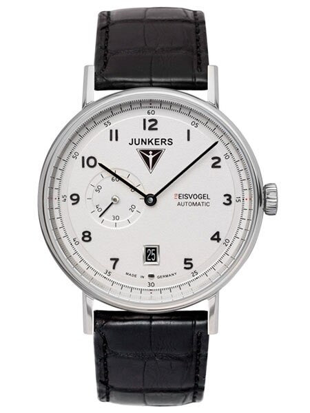 Junkers Eisvogel F13 Swiss Automatic Watch with Sapphire Crystal, Alligator Strap #6704-1