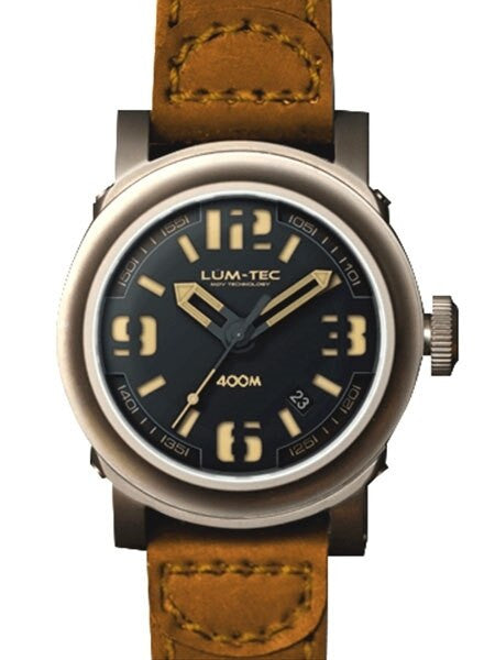 Lum-Tec 42mm High-Beat Automatic Watch with AR Sapphire Crystal #400M-3