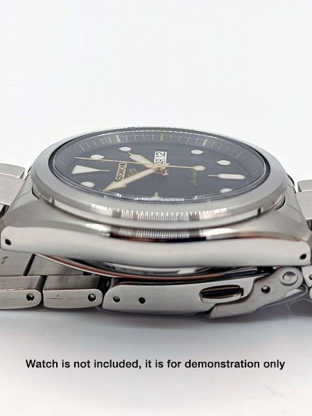 Flat Sapphire Crystal to replace OEM Hardlex on 2020 Seiko 5 Watches #S540-Flat