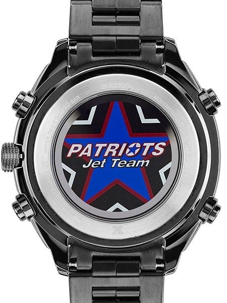 Seiko Prospex Radio Sync, Solar Powered, Chronograph, World Time Watch with Black Ion Case #SSG007