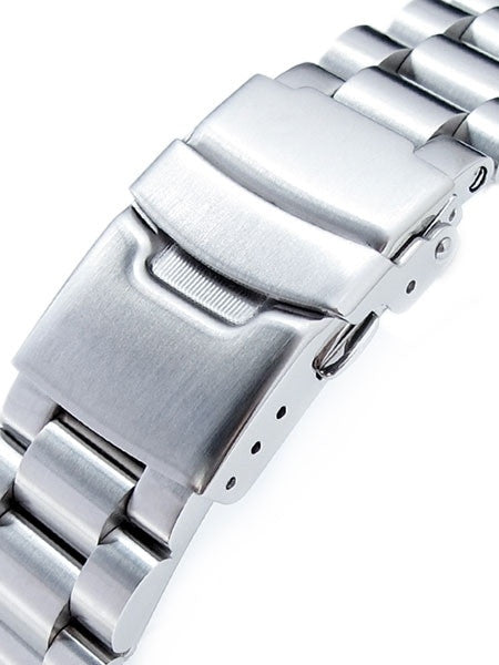 Strapcode 22mm Endmill Stainless Steel Watch Bracelet, Straight End #SS221803B033S