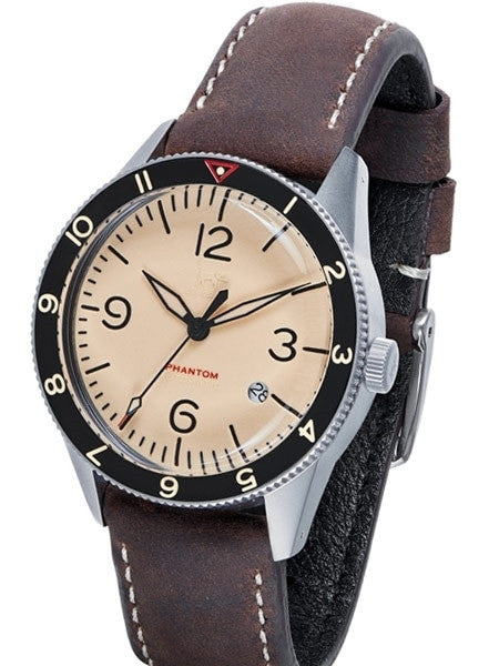 Lew and Huey Phantom Automatic Pilot Watch with Fully Luminous Dial and Date #WW-P2-DS