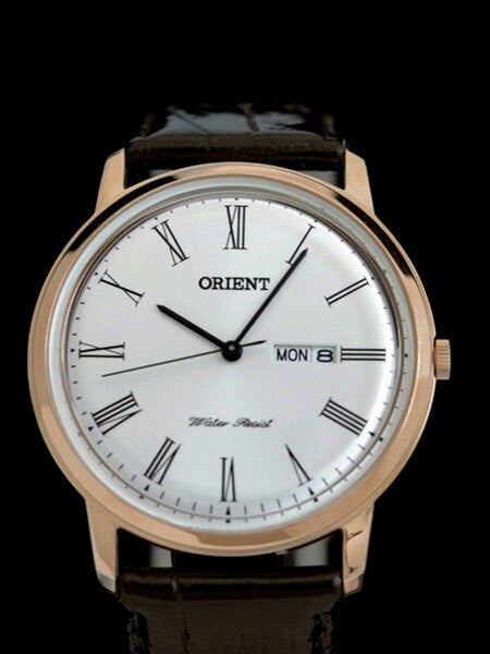 Orient Capital 2 Quartz Analog Dress Watch with Day and Date #UG1R006W