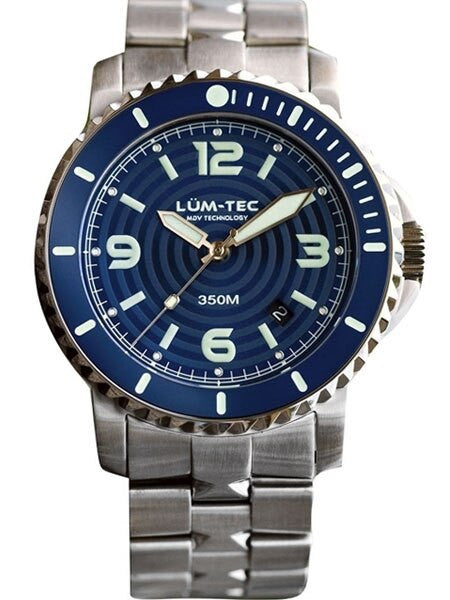 Lum-Tec 43mm Swiss Automatic, Anti-Magnetic 350 meter Dive Watch #350M-2