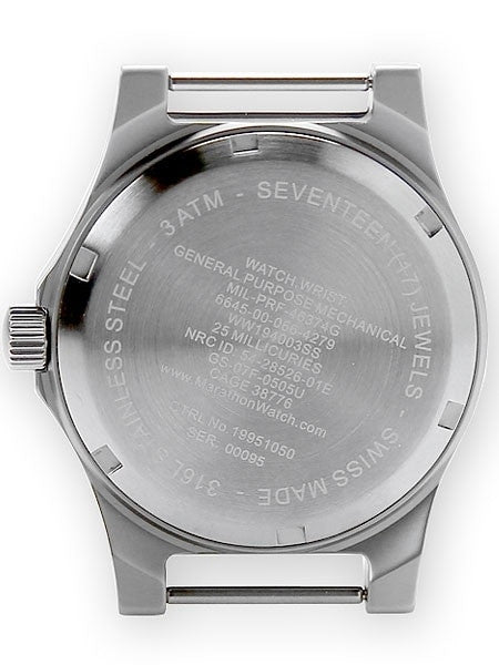 Marathon Mechanical Hand Winding General Purpose Watch with Tritium Illumination #WW194003SS