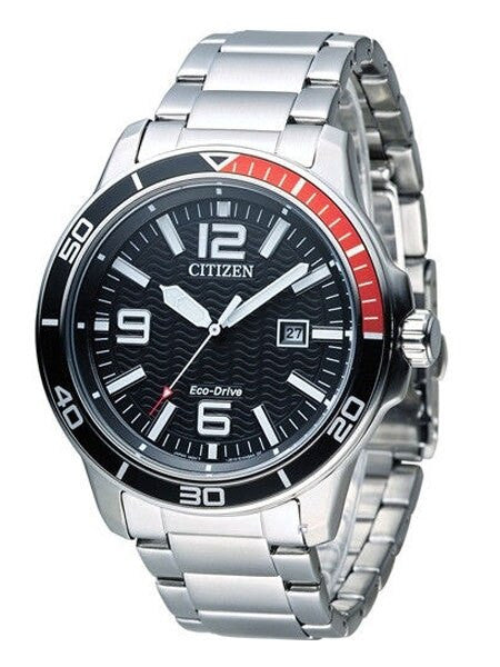 Citizen Eco-drive Sport Watch with Stainless Steel Bracelet #AW1520-51E