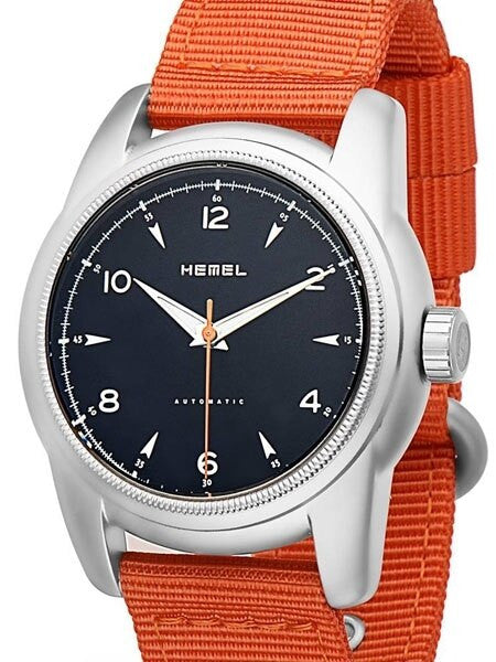 Scratch and Dent - HEMEL Arrowhead Automatic Military-Styled Watch with Bead Blasted Case and Sapphire Crystal #HM3B