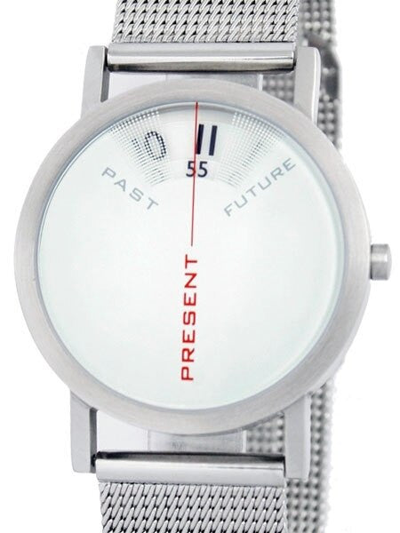 Projects 40mm Past, Present and Future Quartz Watch with Mesh Band  #7214GM-40