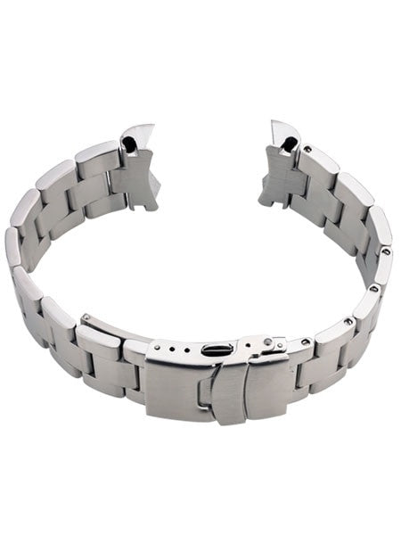 Islander 20mm Brushed Solid-Link Watch Bracelet for SRPE Seiko 5 Watches Curved End #BRAC-09