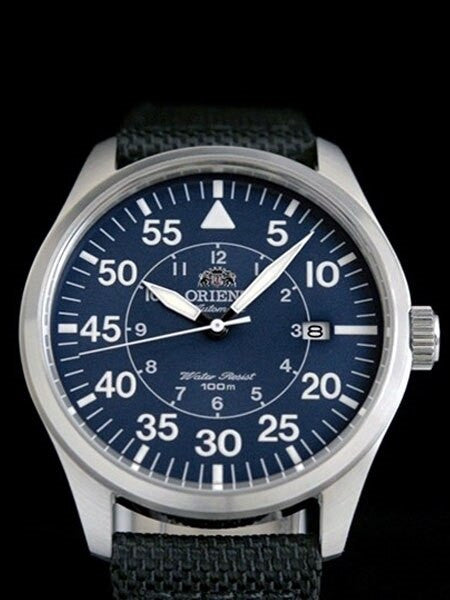 Orient 21-Jewel Automatic Aviator Flight Watch with Woven Nylon Strap #ER2A008D