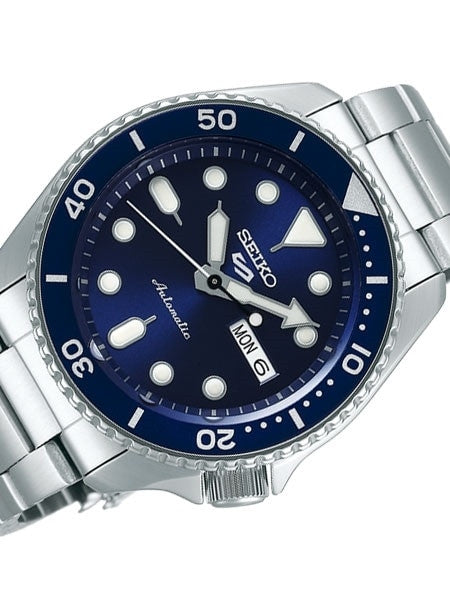 Seiko 5 Sports Automatic 24-Jewel Watch with Blue Dial #SRPD51