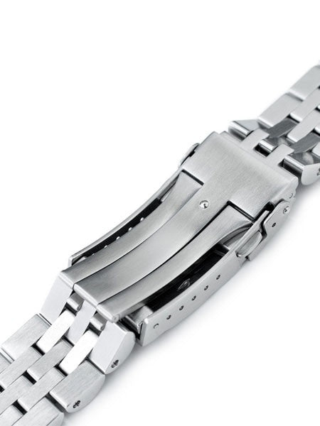 Strapcode 22mm ANGUS-J âLouisâ 316L Stainless Steel Watch Bracelet for Orient Neptune #SS221820RP081