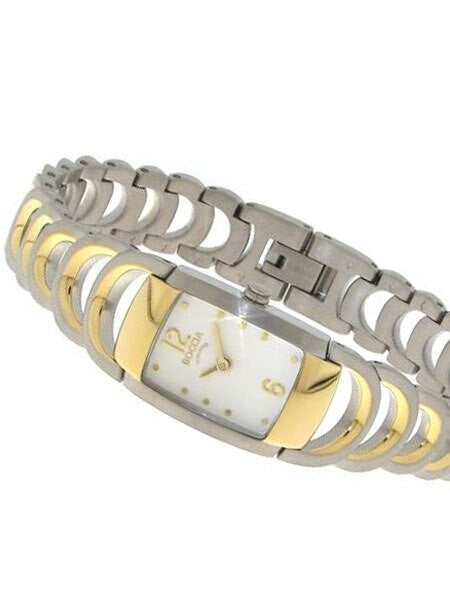 Boccia Ladies Quartz Watch with Two-Tone Titanium Case and Open-Link Bracelet #3159-02
