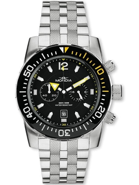 Mondia Wave Swiss Quartz Chronograph Dive Watch with a Ceramic Bezel #1-691-3