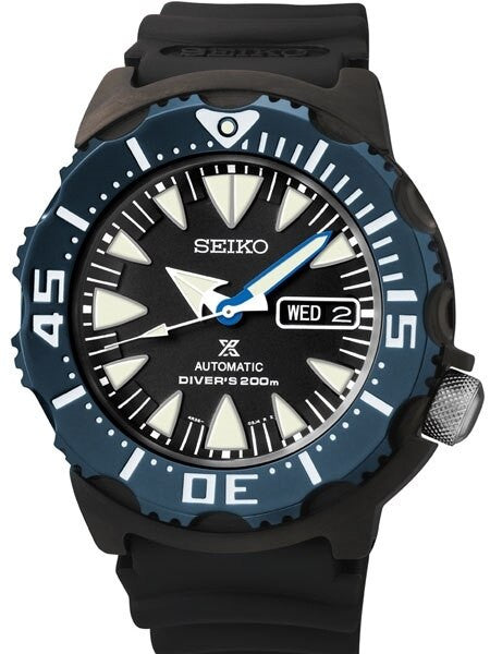 Seiko Prospex Monster with 24-Jewel Automatic Movement and Blue