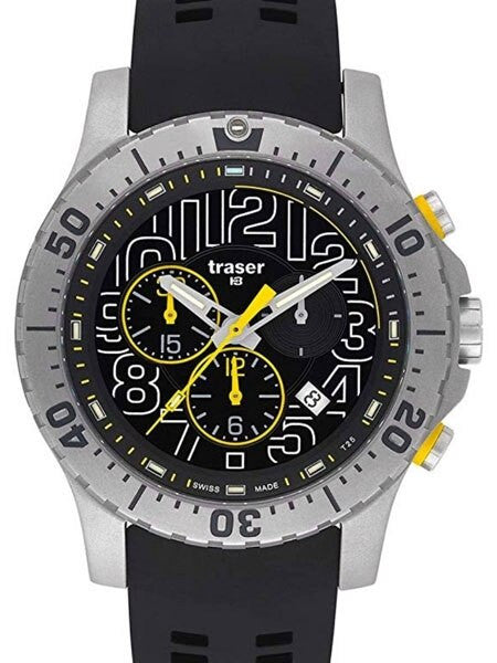 Traser Elite Chronograph with Tritium Illumination and 12-Hour Totalizer #105858