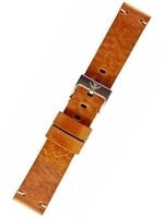Squale 2002 OEM 22mm Tan Leather Watch Strap #2002-TAN-LTHR