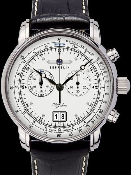 Graf Zeppelin Chronograph Big Date Watch with 12-hr Totalizer, #7690-1