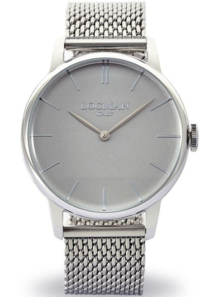 Locman 1960's Collection Elegant Quartz Dress Watch with 41mm Case #0251V06-00AGNKB0