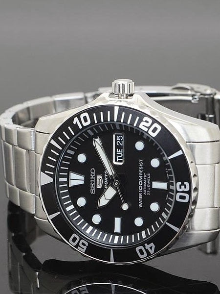 Seiko 42mm Sports 5, 23-Jewel Automatic Watch with Day and Date Window #SNZF17K1