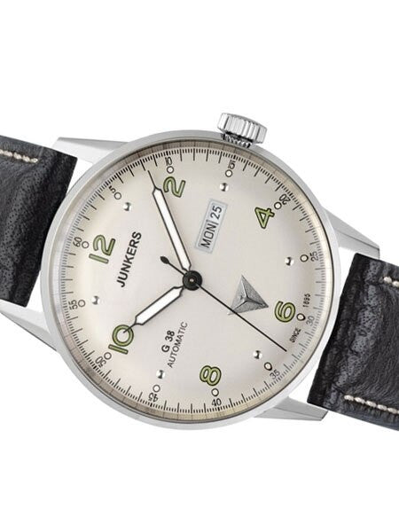 Junkers G38 Day and Date Watch with Silver Dial and Automatic Movment #6966-4