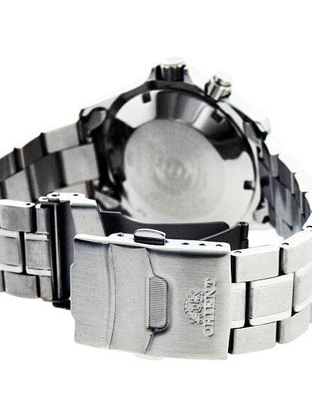 Orient Blue Ray 21-Jewel Automatic Dive Watch on a Bracelet #CEM65009D (Blue Ray)