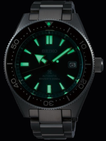 Seiko L.E. Prospex Automatic Dive Watch with Green Dial and Stainless Steel Bracelet #SBDC059