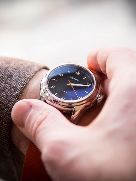 HEMEL Arrowhead Automatic Military-Styled Watch with Matte Black Dial and Sapphire Crystal #HM3